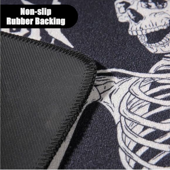 Skull Halloween Bath Mat - Soft Non-Slip Bath Mat Absorbent Bath Rugs for - Picture 3 of 5